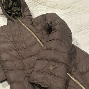 The North Face Olive Green Puffer Jacket